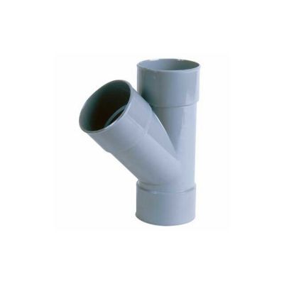 Culotte simple 45° femelle femelle ø 125 mm.