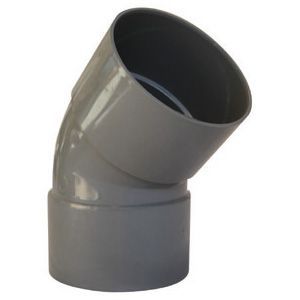 Coude pvc femelle femelle Interplast 45° ø100 mm