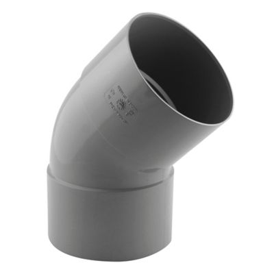 Coude 45° femelle femelle ø100 mm Interplast