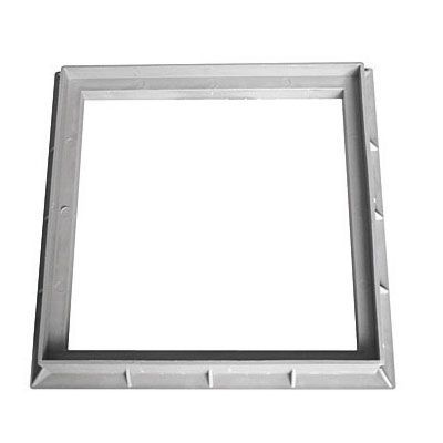 Cadre pour grille de sol gris 300 x 300 mm