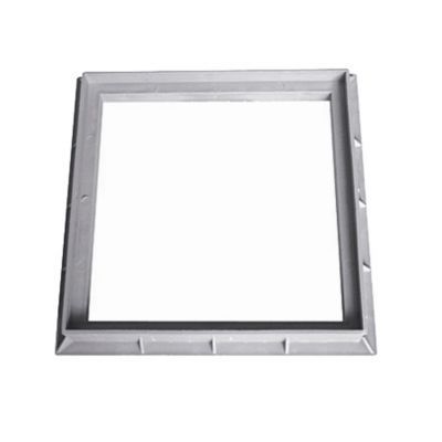 Cadre pour grille de sol gris 400 x 400 mm