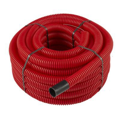 Gaine pour réseaux enterrés rouge Ø 40 mm x 25 m