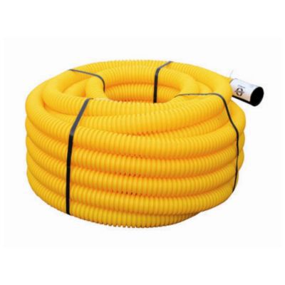 Gaine pour réseaux enterrés jaune Ø 63 mm x 25 m