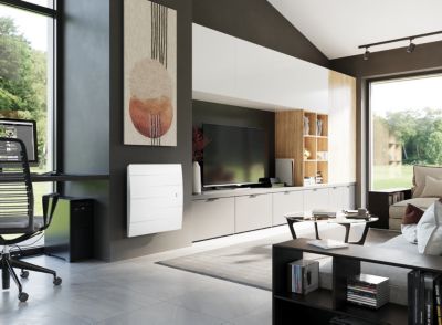 Radiateur électrique à  double corps de chauffe Sauter Malao Auto Horizontal 1000W