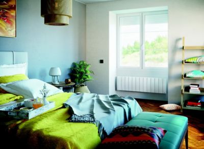 Radiateur électrique connecté à inertie fluide 1400W - Sauter Ipala Plinthe - Sauter