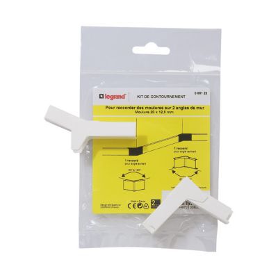 Kit contournement pour moulure 20 x 12,5 mm Legrand