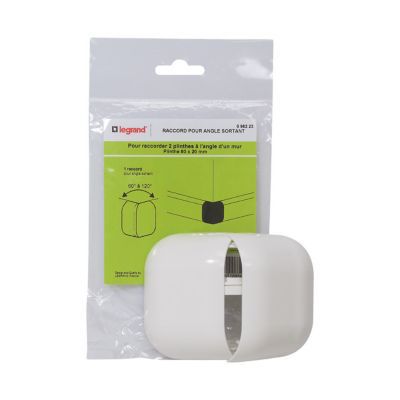 Raccord pour angle sortant, pour plinthe 80 x 20 mm Legrand