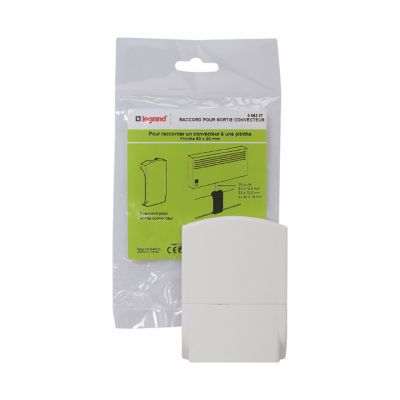 Raccord pour sortie convecteur, pour plinthe 80 x 20 mm Legrand