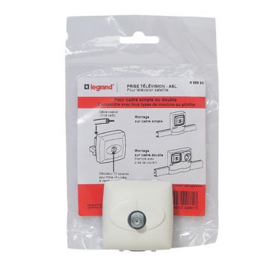 Prise TV type F blindée ASL Legrand