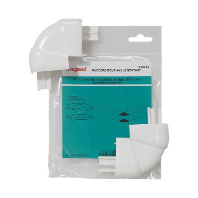 Raccord pour angle sortant, pour goulotte Mosaic 80 x 50 mm Legrand