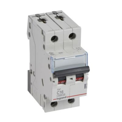 TX3 Disjoncteur modulaire 2P courbe C 6kA 230/ Legrand LEG403528