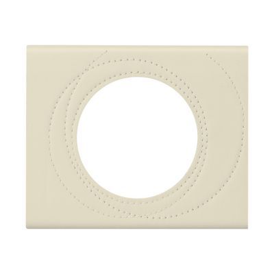 Plaque de finition simple Legrand Céliane matière cuir perle couture