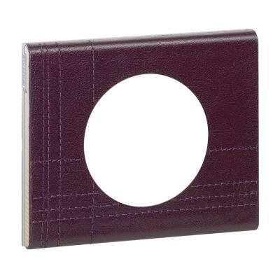 Plaque de finition 1 poste Legrand Céliane 0 694 41 coloris cuir couture .100 x P.9 2 x H.82 mm