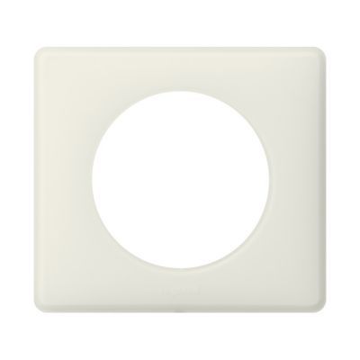Plaque de finition simple Legrand Céliane Poudré Craie