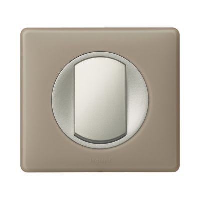 Plaque de finition simple Legrand Céliane Poudré Grès