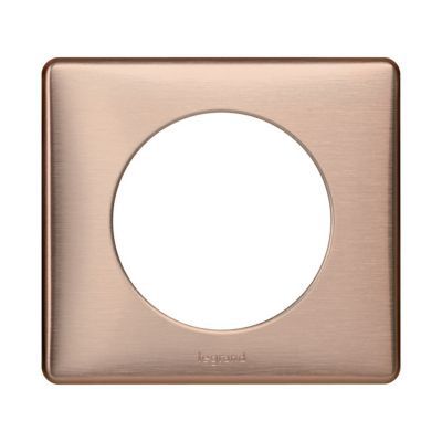 Plaque de finition simple Legrand Céliane Métal Copper