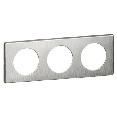 Legrand Céliane plaque 3 postes Alu Snake