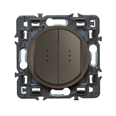 Mécanisme double va-et-vient témoin Legrand Céliane graphite