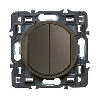 Mécanisme va-et-vient + poussoir Legrand Céliane graphite