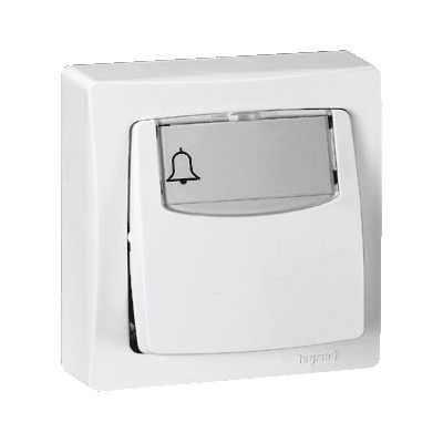 Poussoir porte étiquette ASL Legrand blanc