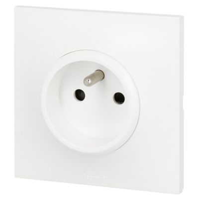 Prise de courant avec terre Legrand Neptune 0 913 30 couleur blanc 16 A 250 V