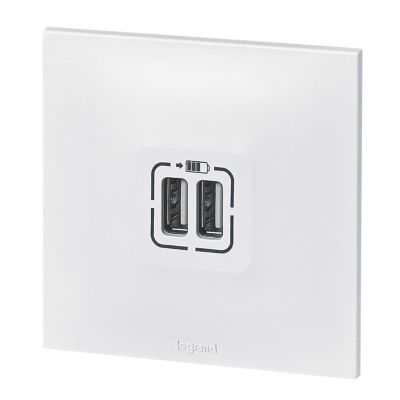 Legrand Neptune double chargeur USB - vue 2