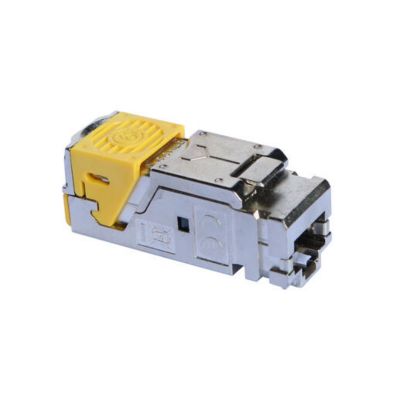 Lot de 6 connecteurs RJ45 haute densité catégorie6A STP LCS3 pour panneau de brassage droit et en a
