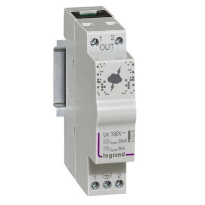 Parafoudre pour ligne téléphonique et ligne de communication 10kA à 20kA maximum 1 module 4