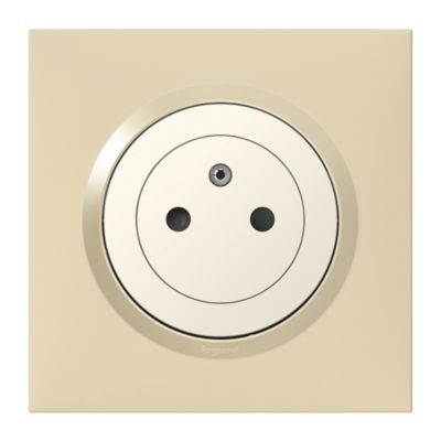 Plaque de finition simple carré Legrand Dooxie Beige