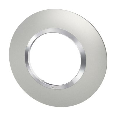Plaque de finition 1 poste Legrand Dooxie 6 009 75 coloris aluminium .100 x P.10 x H.100 mm - vue 5