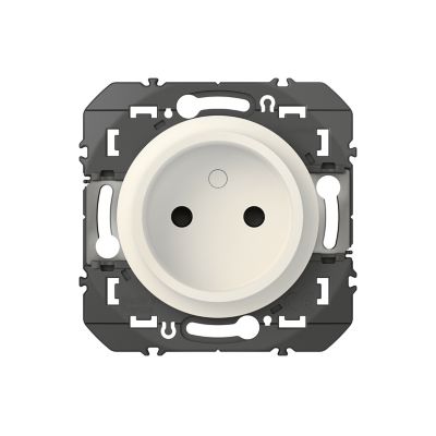 Prise 2 pôles Legrand Dooxie blanc carrée à composer