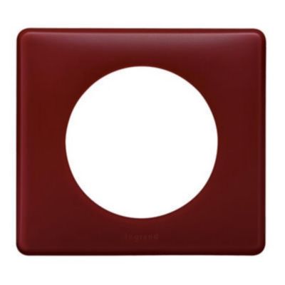 Plaque de finition Legrand Céliane bordeaux 1 poste