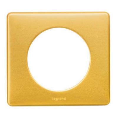 Plaque de finition Legrand Céliane laiton 1 poste