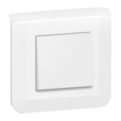 Interrupteur va-et-vient à vis Legrand Mosaïc blanc