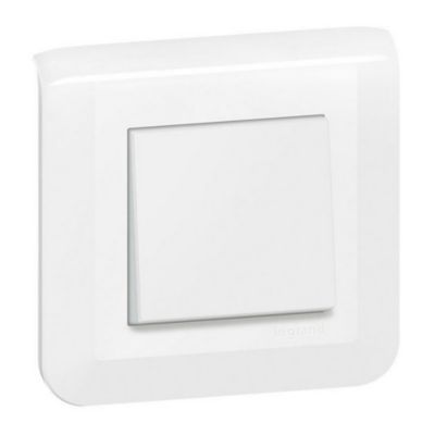 Poussoir va-et-vient à vis Legrand Mosaïc blanc