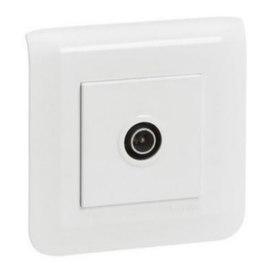 Prise TV à vis Legrand Mosaïc blanc