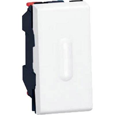 Mécanisme interrupteur va-et-vient à témoin Legrand Mosaïc blanc