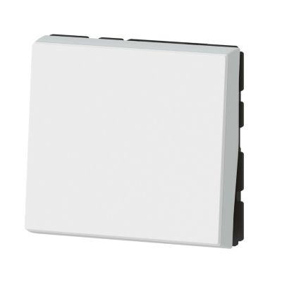 Mécanisme poussoir à voyant Legrand Mosaïc blanc, 2 modules