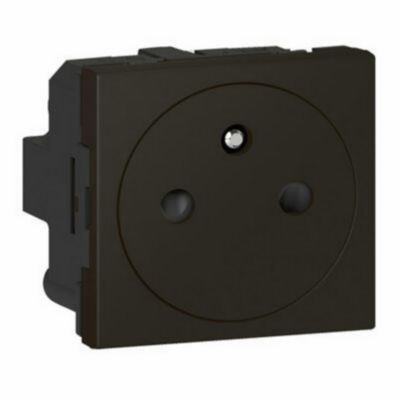 Mécanisme prise affleurante Legrand Mosaïc noir