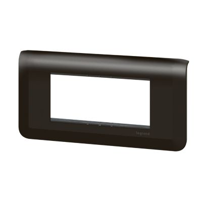 Plaque de finition 4 modules Legrand Mosaïc 0 994 84 coloris .153 x P.8 5 x H.82 mm