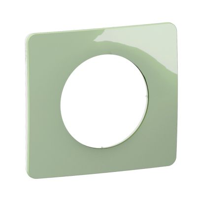 Plaque de finition 1 poste Legrand Céliane CP0521 coloris céladon .90 x P.9 x H.82 mm