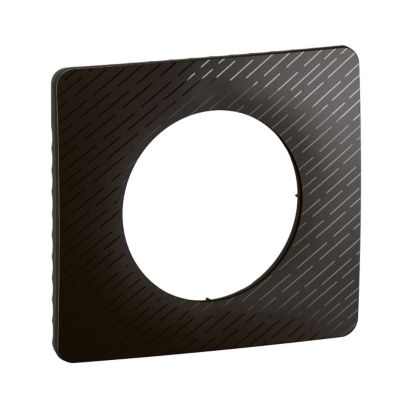 Plaque de finition 1 poste Legrand Céliane CP0721 coloris météore .90 x P.9 x H.82 mm