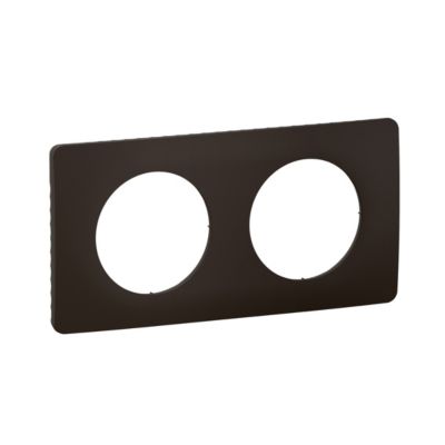 Plaque de finition 2 postes Legrand Céliane CP0122 coloris .161 x P.9 x H.82 mm