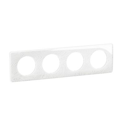 Plaque de finition 4 postes Legrand Céliane CP0624 coloris relief .303 x P.9 x H.82 mm