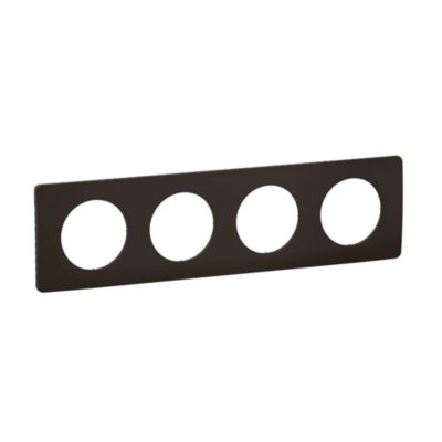 Plaque de finition 4 postes Legrand Céliane CP0124 coloris .303 x P.9 x H.82 mm