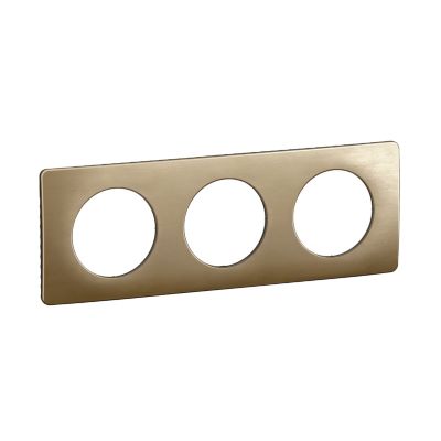 Plaque de finition 3 postes Legrand Céliane CP1623 coloris satiné .232 x P.9 x H.82 mm