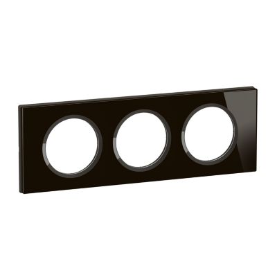 Plaque de finition 3 postes Legrand Céliane CP1903 coloris verre .243 x P.11 x H.84 mm