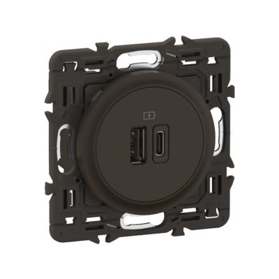 Mécanisme prise double USB AC Legrand Céliane