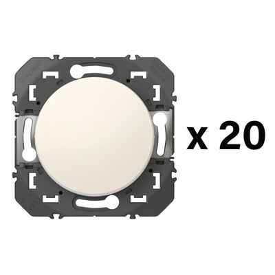 Interrupteur va et vient Legrand Dooxie sans plaque 20 pièces