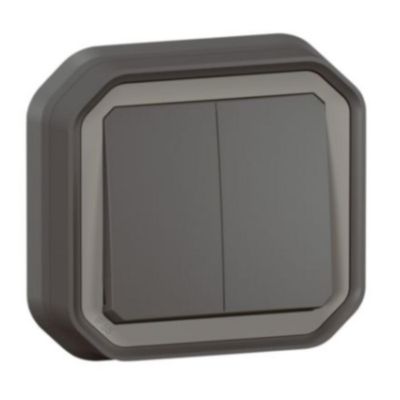 Double interrupteur IP55 Plexo Legrand